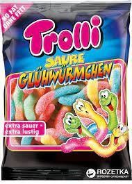Цукерки жувальні Trolli Кислі світлячки 100 гр НФ-00005820 фото