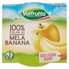 Фруктове пюре Valfrutta яблуко+банан 200 гр НФ-00013442 фото