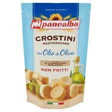 Грінки Crostini з оливковою олією Panealba 100g( 12 штук) НФ-00009077 фото