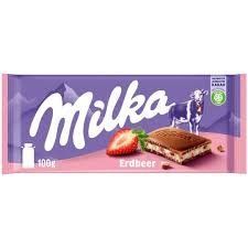 Шоколад Milka Strawberry Мілка 100 гр НФ-00011203 фото