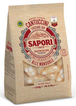 Печиво Sapori Cantuccini Toscani IGP All Mandorle з мигдалем 100 гр НФ-00007155 фото