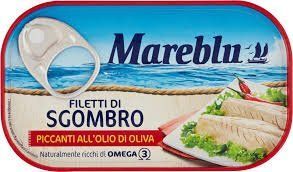 Філе Скумбрії Mareblu В Оливковій Олії пікантна 90гр НФ-00010163 фото