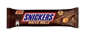 Хрусткі вафельні трубочки Snickers 24 гр(12х24 шт) НФ-00013129 фото