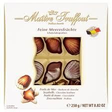 Цукерки ракушки Praline sea shells 250 гр (білі) НФ-00011248 фото