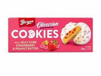 Печиво Bergen Cookies with Jelly Cube Strawberry НФ-00016002 фото