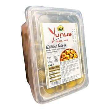 Оливки зелені гриль Yunus пластик 400 гр НФ-00007562 фото