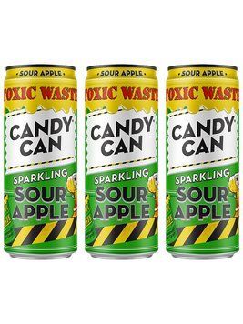 Напій газований Candy Can Toxic Waste Sour зі смаком яблука 330 мл ж/б НФ-00016412 фото