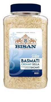 Рис довгозернистий Bisan Basmati Creamy Sella 800 гр НФ-00009156 фото
