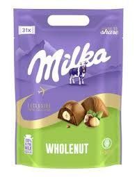 Цукерки Milka Wholenut 300 гр НФ-00015483 фото