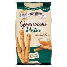 Хлібні палички Mulino Bianco Sgranocchi Rustici з житом, насінням льону та соняшником 210 гр НФ-00014301 фото