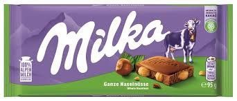 Шоколадка Milka Ganze Haselnusse 95 гр НФ-00014651 фото