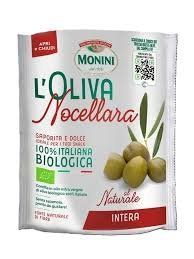 Оливки зелені з кісточкою Bio Nocellara Monini 150 гр пакет НФ-00015488 фото