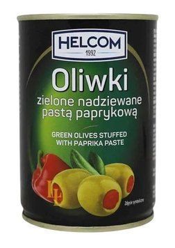 Оливки зелені Helcom з паприкою 280 гр жб НФ-00014771 фото