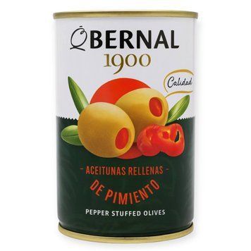 Оливки з перцем Bernal 292 гр жб банка НФ-00006256 фото