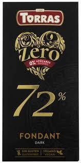 Шоколад Torras Zero чорний 72% какао без цукру 100 гр НФ-00012386 фото