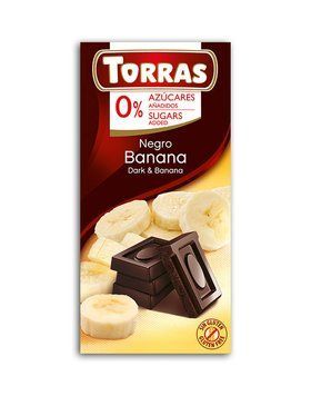 Шоколад чорний Torras з бананом 75 гр код 531 НФ-00005845 фото