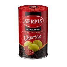 Оливки Serpis фаршировані чорізо 300 гр жб НФ-00012902 фото