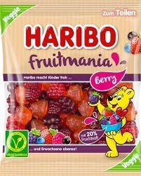 Желейні цукерки Haribo Fruitmania Berry 160 гр малина та полуниця НФ-00014225 фото