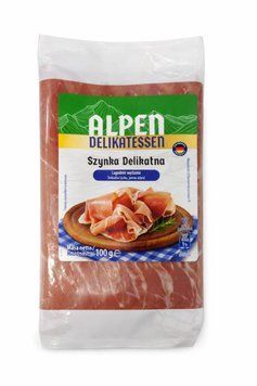 Нарізка шинки прошутто Alpen 100 гр НФ-00015368 фото