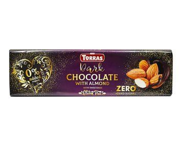 Шоколад чорний з мигдалем Torras Dark 250 гр код 1374 НФ-00001385 фото