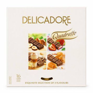 Шоколадні цукерки Delicadore Quadratto 200 г (4 смаки) НФ-00016743 фото