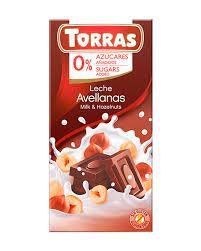 Шоколад молочний Torras з фундуком без цукру 75 гр код 562 НФ-00005850 фото