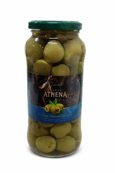 Оливки зелені Athena без кісточки 580 гр скло НФ-00014869 фото