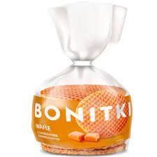 Вафлі з карамеллю Bonitki 400 гр на горнятко НФ-00006417 фото