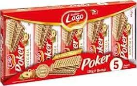 Вафлі Lago Poker Hazelnut 225 гр НФ-00005508 фото
