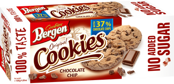 Печиво Bergen Chocolate Chip Cookies 37% Chocolate 130 г НФ-00015718 фото