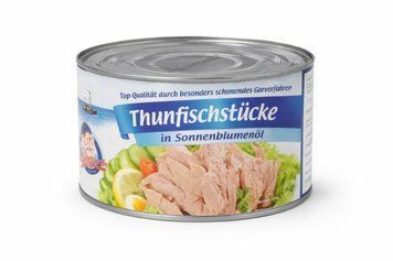 Тунець Thunfischstucke в соняшниковій олії 1400 гр жб НФ-00015577 фото