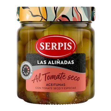 Оливки Serpis Al Tomate Seco 400 г НФ-00016777 фото