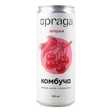 Напій Комбуча Spraga вишня 330 гр жб 12 шт ящ НФ-00012710 фото