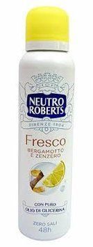 Дезодорант-спрей Neutro Roberts Fresh з бергамотом та імбиром 150 мл НФ-00013413 фото