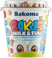 Йогурт Bakoma Bakuś Milk & Fun 135 гр НФ-00004543 фото