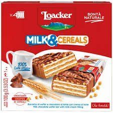 Вафлі Loacker Milk&Cereals 100 гр НФ-00015113 фото