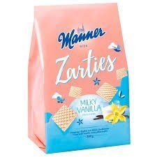 Вафлі Manner Zarties з начинкою молочна ваніль 200 гр НФ-00011037 фото