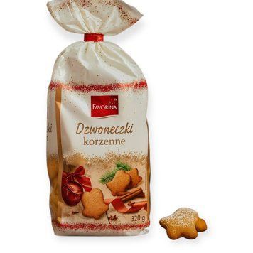 Пряники з корицею Favorina 320 гр дзвіночки НФ-00010571 фото
