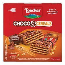 Вафлі Loacker Choco&Cereals 100 гр НФ-00015114 фото
