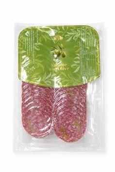 Нарізка салямі Salame con Olive з оливкою 75 гр НФ-00015374 фото