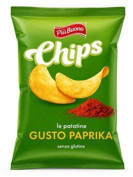 Чіпси patatine paprika Piu Buono 80 g НФ-00015989 фото