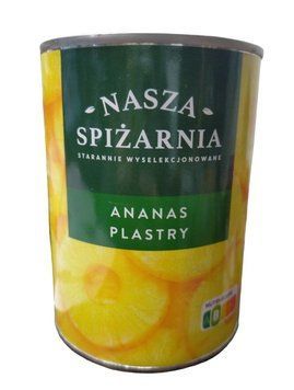 Ананас консервований кільцями Spizarnia Nasza 340 гр НФ-00007487 фото