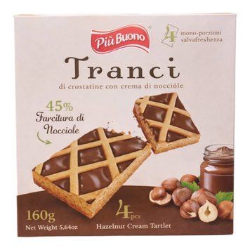 Торт Piu Buono Tranci з горіховою пастою 150 гр НФ-00015455 фото