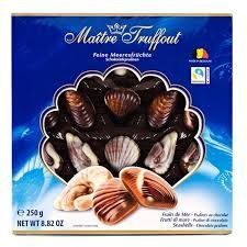 Цукерки ракушки Praline sea shells blue 250 гр (сині) НФ-00014087 фото