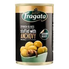 Оливки зелені Fragat з анчоусами 300 гр жб НФ-00003907 фото