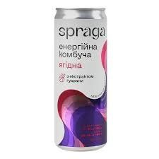 Напій енергетичний Комбуча Spraga ягідна 330 гр жб НФ-00012707 фото