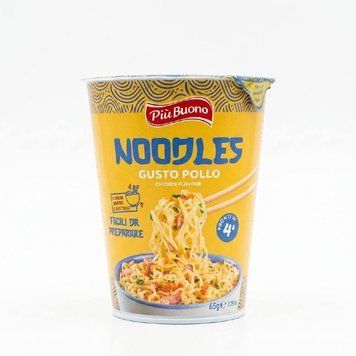 Локшина Piu Buono Noodles Gusto Manzo з куркою 65 г НФ-00016364 фото