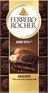 Шоколад чорний Ferrero Rocher Zartbitter з фундуком 90 гр НФ-00012067 фото