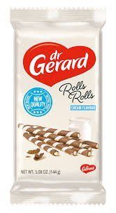 Вафельні трубочки Dr.Gerard Rolls Cream Zebra з какао-вершковою начинкою 144 гр НФ-00014892 фото