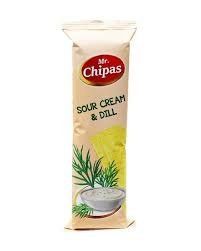 Чіпси Mr. Chipas Sour Cream and Dill сметана і кріп 75 гр НФ-00005632 фото